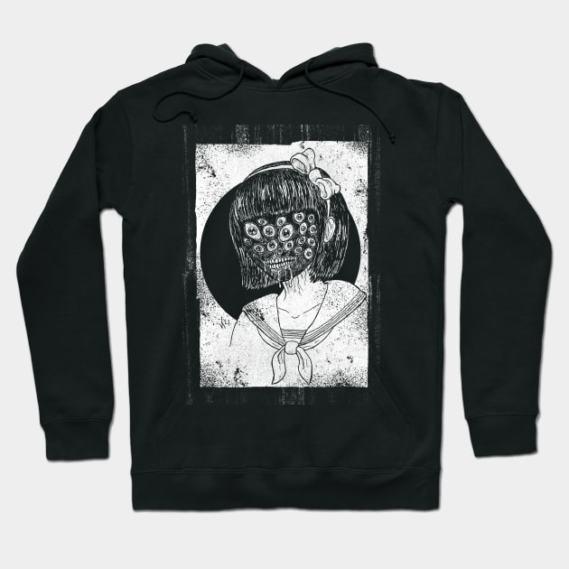 20 Eyes (white print) Hoodie by Bloody Savage